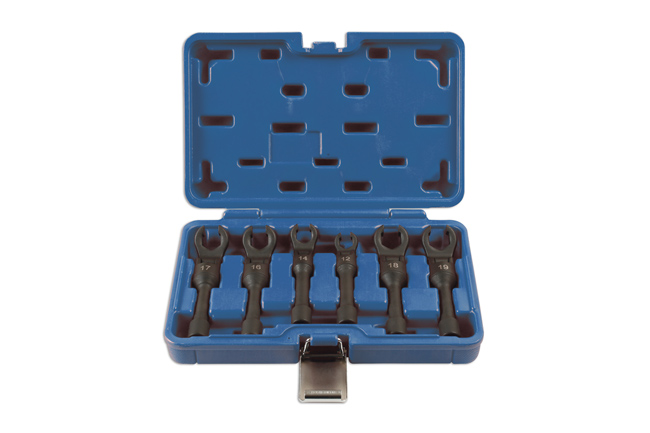 Laser Tools 7261 Diesel Injection Wrench Set 3/8"D 6pc
