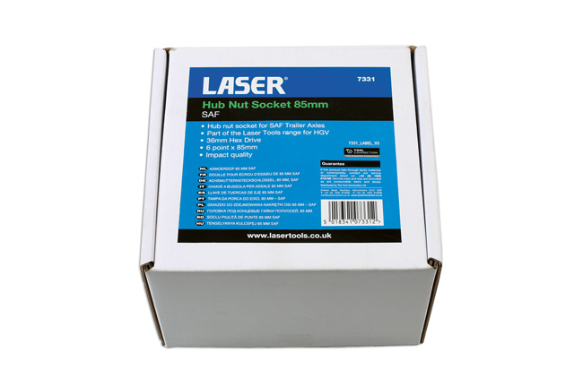 Laser Tools 7331 Hub Nut Socket 85mm SAF Trailers