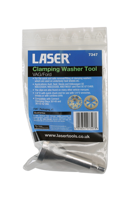 Laser Tools 7347 Clamping Washer Tool - for VAG, Ford