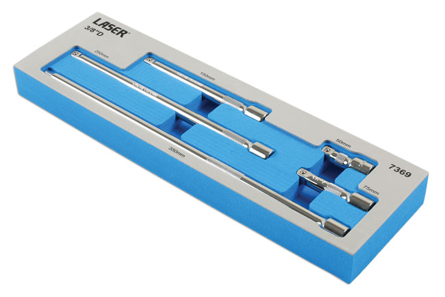 Laser Tools 7369 Extension Bar Set 3/8"D 5pc