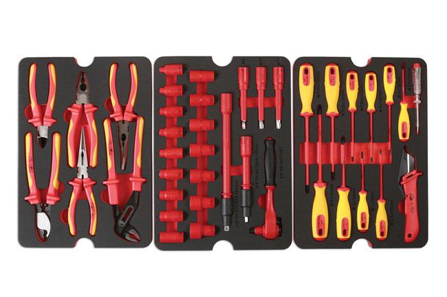 Laser Tools 7383 Insulated Tool Kit 3/8"D 50pc