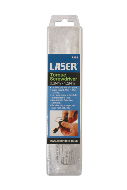 Laser Tools 7393 Torque Screwdriver 0.3 - 1.2Nm