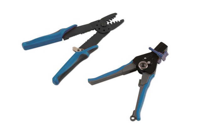 Laser Tools 7403 Wire Cutter, Crimper & Stripper Set 2pc