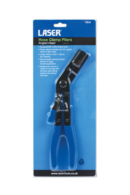 Laser Tools 7518 Hose Clamp Pliers - Angled 35°