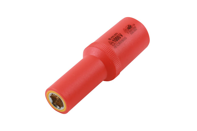 Laser Tools 7562 Insulated Deep Magnetic Socket 3/8"D 8mm
