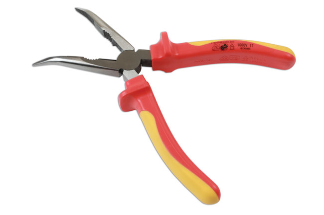 Laser Tools 7570 Insulated Bent Nose Pliers 200mm