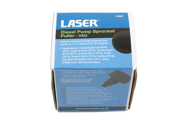 Laser Tools 7597 Diesel Pump Pulley Boss Puller - for VAG