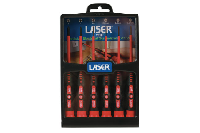 Laser Tools 7612 Precision Electrical Screwdriver Set 6pc