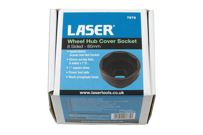 Laser Tools 7675 Hub Cover Socket - 8 sided 85mm