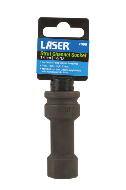 Laser Tools 7699 Deep Socket 17mm 1/2"D  for Strut Channel