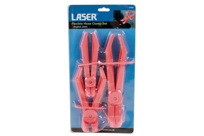 Laser Tools 7740 Flexible Hose Clamp Set Angled Jaws