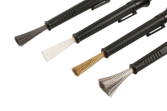 Laser Tools 7744 Pen Type Detailing Brush Set 4pc