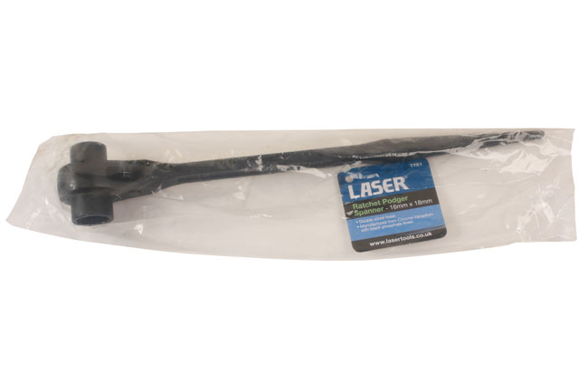 Laser Tools 7751 Ratchet Podger Spanner 16mm x 18mm