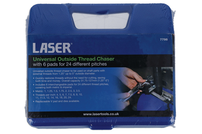 Laser Tools 7798 Universal Outside Thread Chaser
