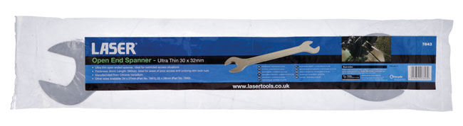 Laser Tools 7843 Ultra Thin Open Ended Spanner 30 x 32mm