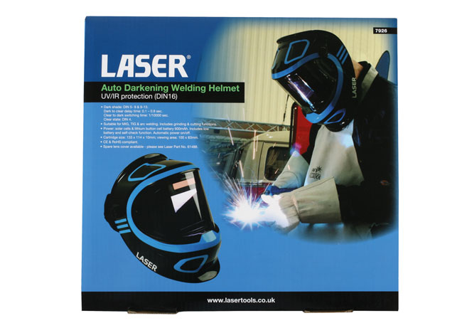 Laser Tools 7926 Auto Darkening Welding Helmet