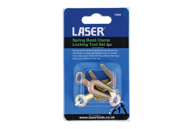 Laser Tools 7965 Spring Band Clamp Locking Tool Set 3pc