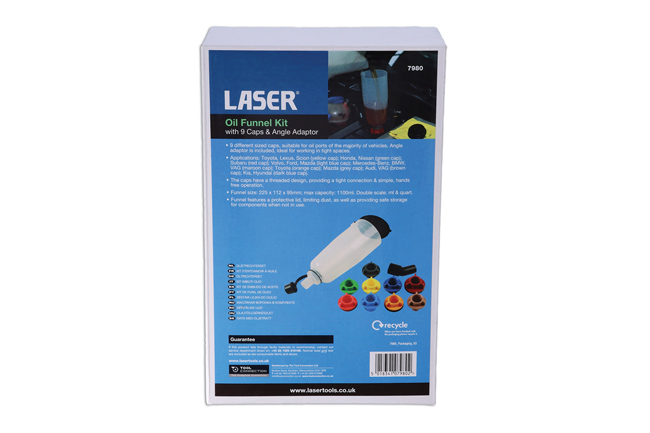 Laser Tools 7980 Oil Funnel Kit