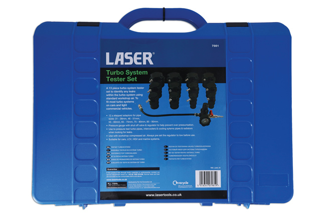 Laser Tools 7981 Turbo System Tester Set