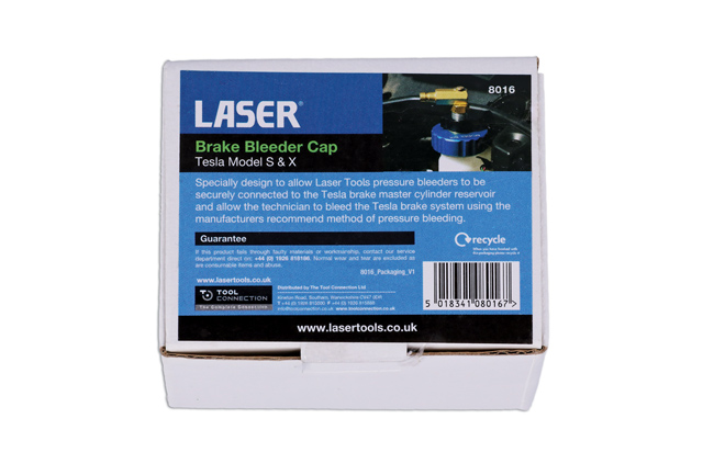 Laser Tools 8016 Brake Bleeder Cap - for Tesla Model S & X