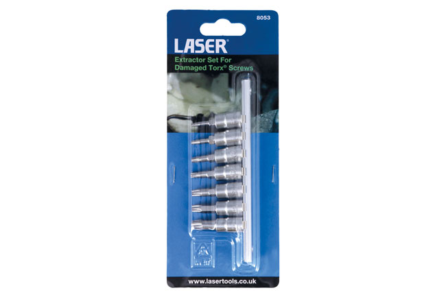Laser Tools 8053 Extractor Set For Damaged Torx® Screws