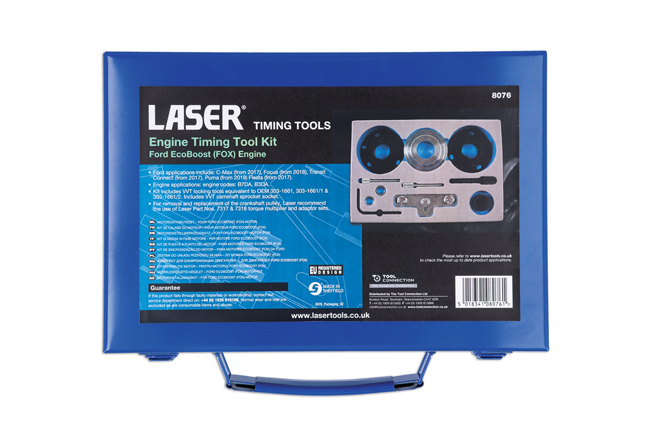 Laser Tools 8076 Engine Timing Kit - for Ford EcoBoost (Fox) Engine