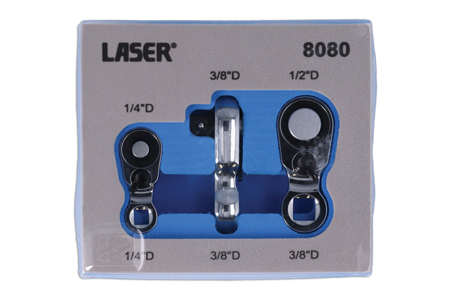 Laser Tools 8080 Mini Ratchet Set 3pc