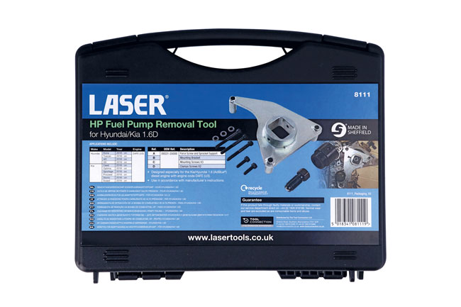 Laser Tools 8111 HP Fuel Pump Removal Tool - for Hyundai, Kia 1.6D