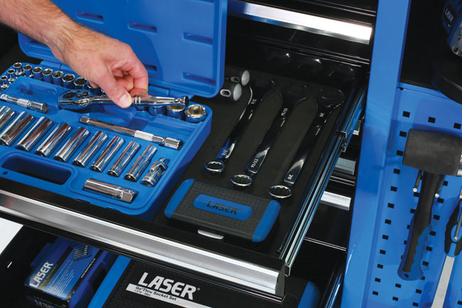 Laser Tools 8208 Roller Cabinet - 10 Drawer