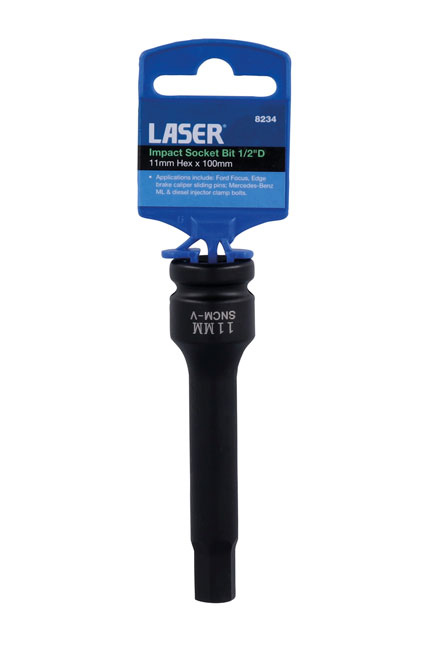 Laser Tools 8234 Impact Socket Bit 1/2"D 11mm