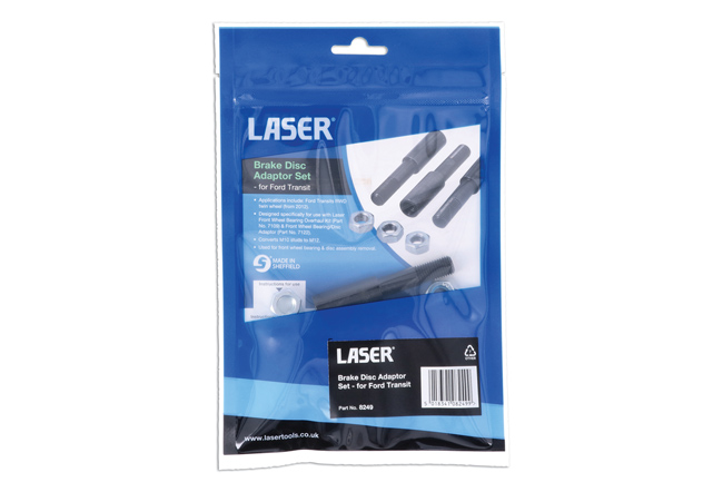 Laser Tools 8249 Brake Disc Adaptor Set - for Ford Transit