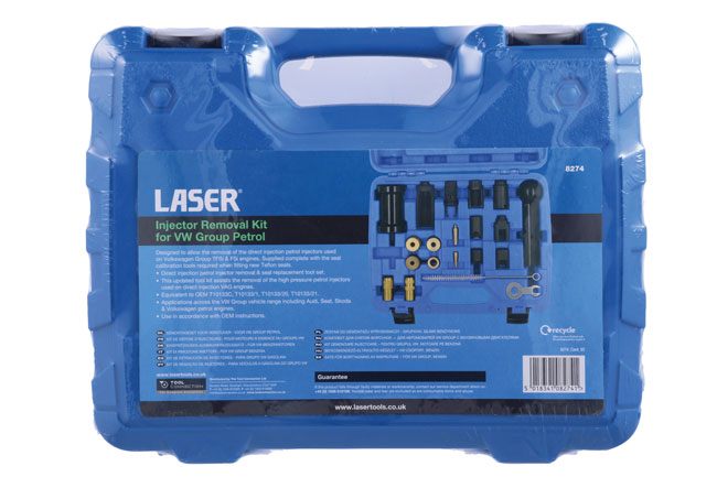 Laser Tools 8274 Injector Removal Kit - for VW Group Petrol