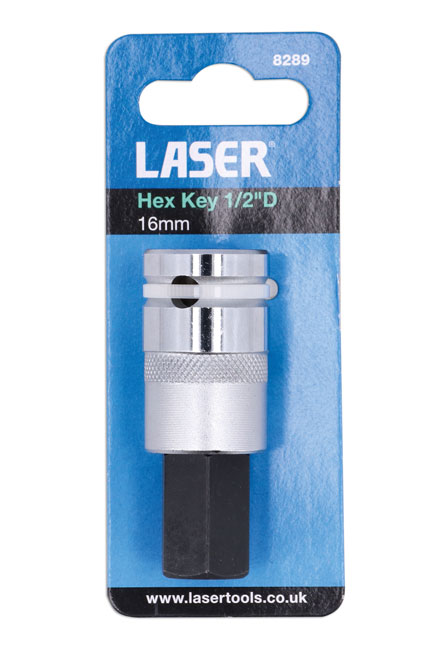Laser Tools 8289 16mm Hex Key 1/2"D