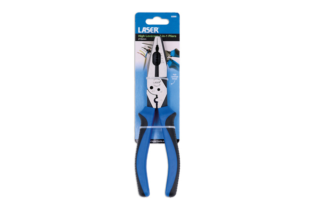Laser Tools 8386 High Leverage 7-in-1 Pliers 215mm