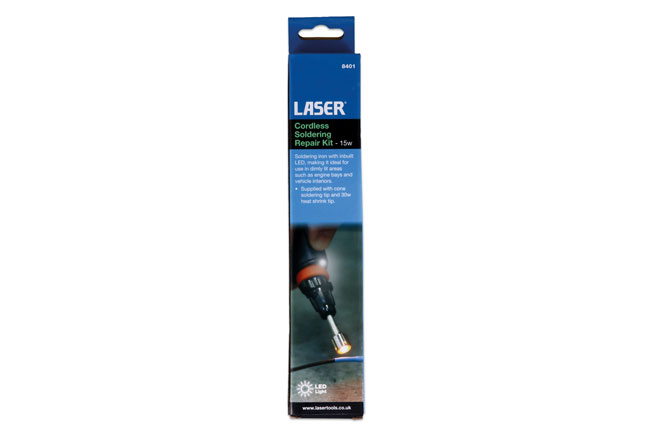 Laser Tools 8401 Cordless Soldering Repair Kit 15w