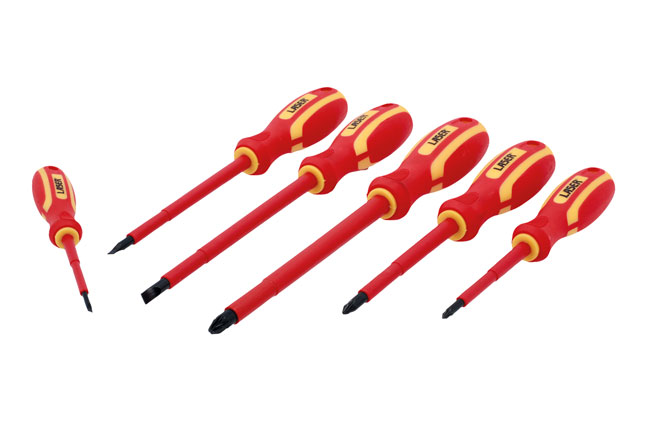 Laser Tools 8455 VDE Insulated Screwdriver Set 6pc