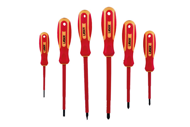 Laser Tools 8455 VDE Insulated Screwdriver Set 6pc