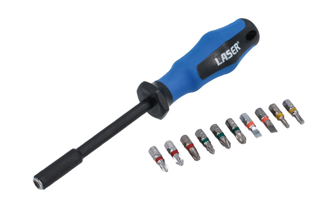 Laser Tools 8499 Screwdriver Bit Set 10-in-1