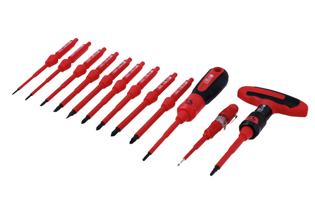 Laser Tools 8527 Insulated Interchangeable Screwdriver Set 16pc