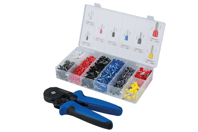 Laser Tools 8592 Wire Ferrule Crimp Connector & Plier Set