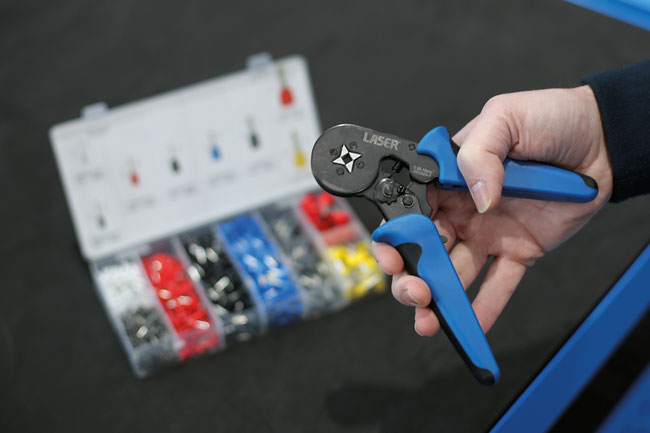 Laser Tools 8592 Wire Ferrule Crimp Connector & Plier Set