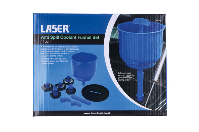 Laser Tools 8638 Anti Spill Coolant Funnel Set