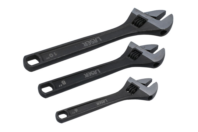 Laser Tools 8677 Adjustable Wrench Set 3pc