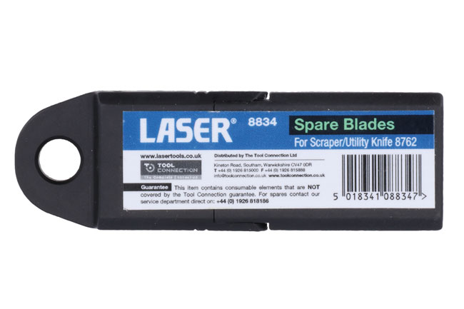 Laser Tools 8834 Spare Blades - for 2-In-1 Folding Scraper & Utility Knife