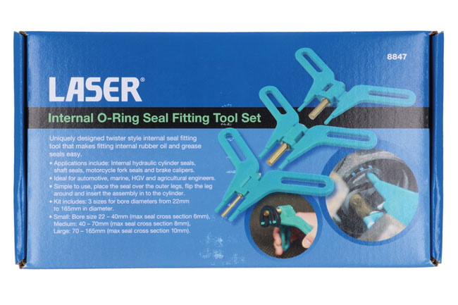 Laser Tools 8847 Internal O-Ring Seal Fitting Tool Set
