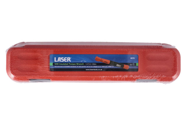 Laser Tools 8879 VDE Insulated Torque Wrench 1/4"D 2-10Nm