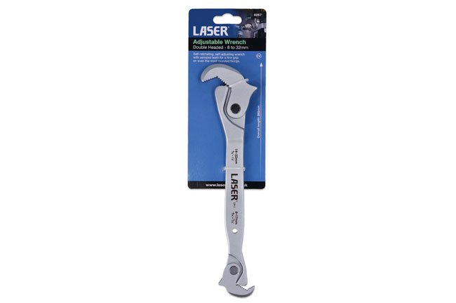 Laser Tools 9257 Double Headed Adjustable Wrench - 8 to 32mm