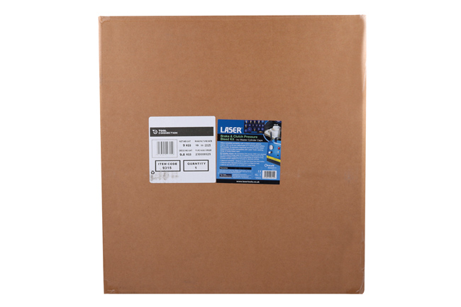 Laser Tools 9315 Brake & Clutch Pressure Bleed Kit inc Master Cylinder Caps