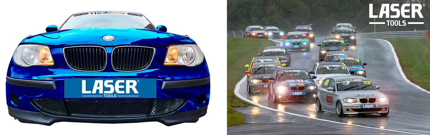 Laser Tools announces new race partnership with the 750 Motor Club’s BMW 116 Trophy series