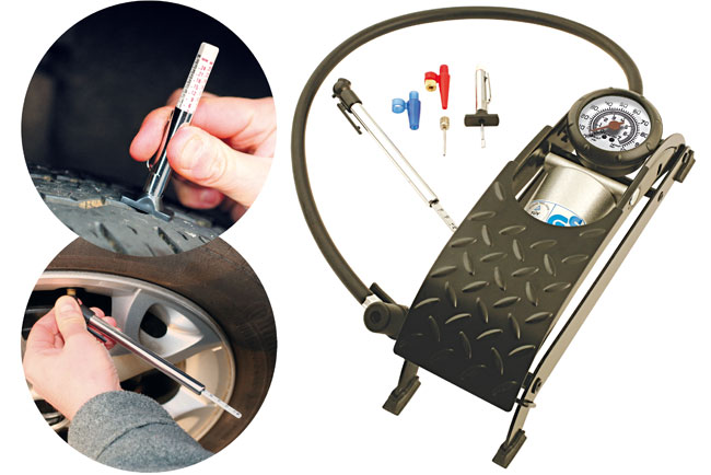 Useful tyre safety kit